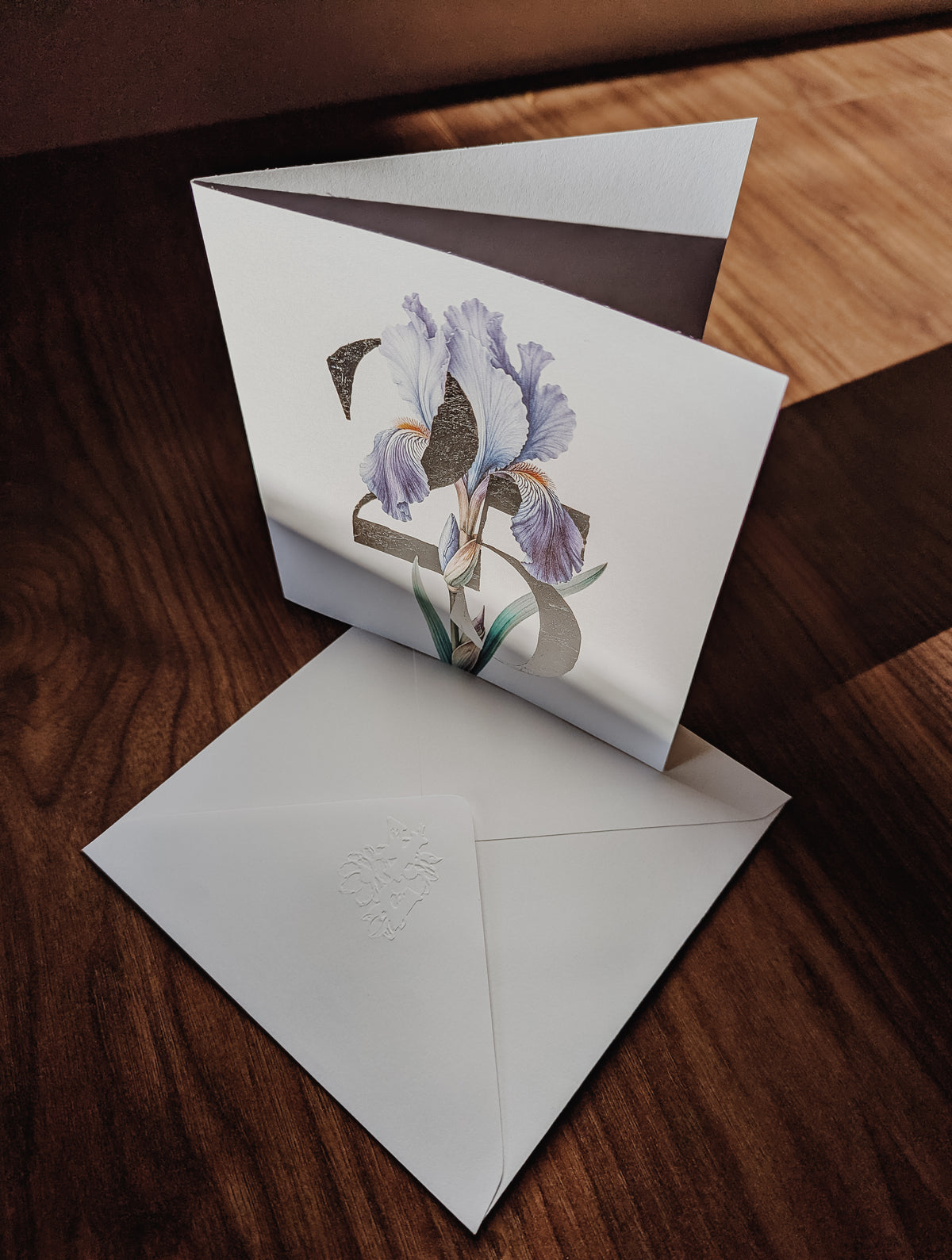 Flower Milestone Anniversary Card