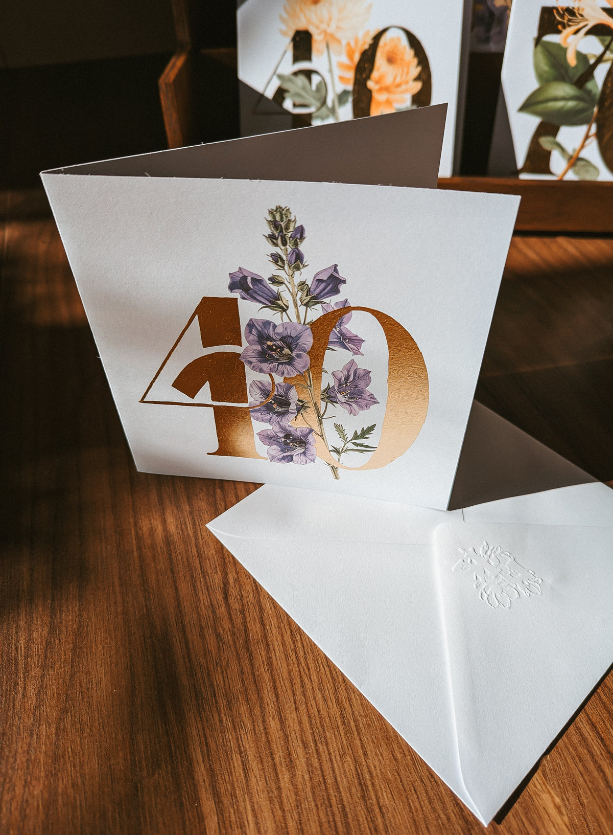 Birth Flower Milestone Birthday Card