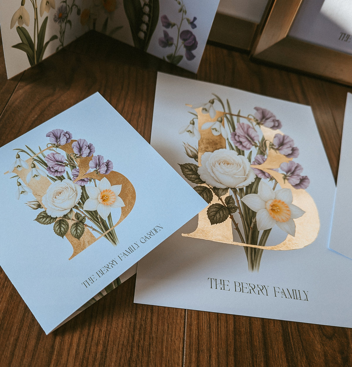 Family Garden Birth Flower Print
