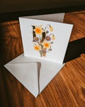 Couple’s Initial Flower Anniversary Card
